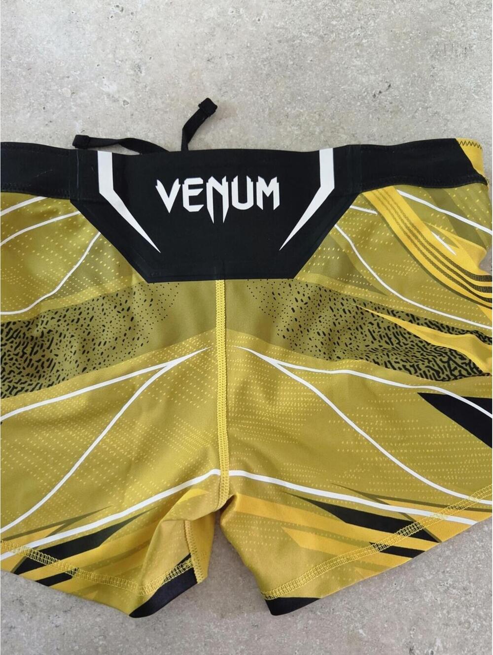 UFC Venum Yellow Black Athletic Shorts